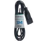 Extensão elétrica 3 metros 1 tomada 2 x 0,75 mm 10A bipolar - Connect Hard (Preto)