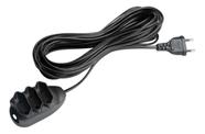 Extensão Elétrica 3 Tomadas 2 Pinos 10a 3m EXT 2003 Preto Intelbras