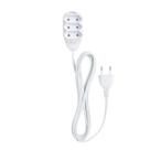 Extensao Eletrica 3 Tomadas 2 Pinos 10a 5m Branca Intelbras