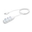 Extensao eletrica 3 tomadas 3 pinos 10a 5m branca ext 3005 Extensao eletrica 3 tomadas 3 pinos 10a 5m branca ext 3005
