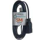 Extensão elétrica 5 metros 1 tomada 2 x 0,75 mm 10A bipolar - Connect Hard (Preto)