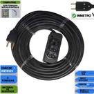 Extensao Eletrica 5 Metros Cabo PP 2X2,5mm² 0,6/1KV com 1 tomada 20A e 2 10A