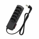 Extensão Elétrica 5 Tomadas 10A Slim Dps Preto Plug 90