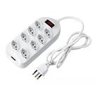 Extensão Elétrica 8 Tomadas Régua Com Interruptor Filtro de Linha 127V/220V Knup