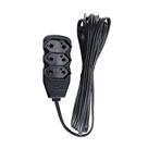 Extensao Eletrica Bipolar 5M 3 Entradas Preta