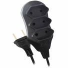 Extensão Elétrica Bivolt 10A - Cabo Paralelo 5m 3 tomadas