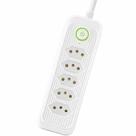 Extensão Elétrica com 5 Tomadas 3 Metros - Branco Extensão Elétrica com 5 Tomadas 3 Metros - Branco