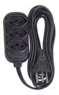 Extensao eletrica connect 3 tomadas - 2p+t - 10mt - preta Extensao eletrica connect 3 tomadas - 2p+t - 10mt - preta