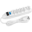 Extensão Elétrica Filtro Linha 5 Tomadas 5mtr Kapbom Sl-7605