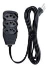 Extensão Eletrica Profissional 1 Metro Preto - FORCELINE Extensão Eletrica Profissional 1 Metro Preto - FORCELINE