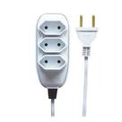 Extensão Elétrica Régua 5 Metros c/ 3 Tomada 2p 10a Branco