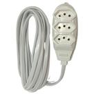 Extensao Eletrica Tripolar 2M 3 Tomadas Branca Extensao Eletrica Tripolar 2M 3 Tomadas Branca