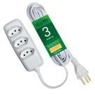 Extensão Fio Pp 3 Pinos 10a 3m Br - Ilumi Extensão Fio Pp 3 Pinos 10a 3m Br - Ilumi