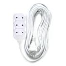 Extensao fiolux 2p+t 2 mmts branca