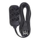 Extensao fiolux 2p+t 5m preta