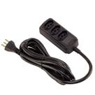 Extensão Forceline Multipla com 3 tomadas - 5 Metros - 20A - Padrão 3 pinos - Preto - 0180200333