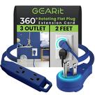 Extensão GEARit 60 cm 3 Tomadas Plugue Giratório 360