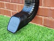 Extensão Gutter Downspout GutterGate 2"x3" Tipo A preta