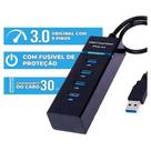 Extensão Hub Cabo USB 3.0 Adaptador 4 Portas USB Lukton