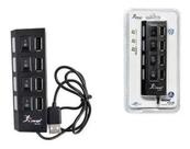 Extensão Hub Usb 4 Portas Pc Notebook Mouse Teclado Extensão Hub Usb 4 Portas Pc Notebook Mouse Teclado
