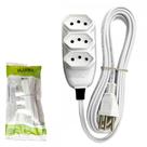 Extensao Ilumi Pp 2 Polos + Terra 10A. - 0,75Mm Branca -10M - 169991/172001