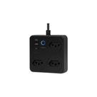 Extensão Inteligente Tuya WiFi 3 Tomadas USB PD Automação Residencial