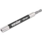 Extensão Magnética Extensível 1/4" 120mm Alongador Ponta Bits Para Parafusadeira/Furadeira - Vonder Extensão Magnética Extensível 1/4" 120mm Alongador Ponta Bits Para Parafusadeira/Furadeira - Vonder