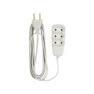 Extensão multlipa PT PP 3 tomadas 2 pinos 75mm 3 Metros Cor:Branco