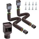 Extensão Rain Gutter Downspout VEVOR HC3003G2, pacote com 2 unidades, marrom