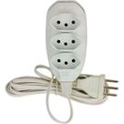 Extensao Techna Pl 0,75 3Mt 2P+T10A Branco