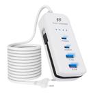 Extensão Tomada Adaptador Carregador Celular Usb Pd 4 Portas Bivolt Extensão Tomada Adaptador Carregador Celular Usb Pd 4 Portas Bivolt
