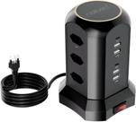 Extensão Tomada De Torre 9tomadas 4usb 2type-c Coibeu