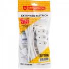 Extensão Tripla 2 X 0,75 X 5,0M Branca MEGATRON