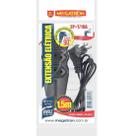Extensão Tripla 90 1,5M 10A 2P+T Megatron Preto