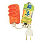Extensao Tripla PL 2 X 0,75MM 3 Metros SORT Daneva