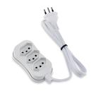 Extensão Tripolar Slim 1 Metro Branco Force Line