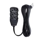 Extensão Tripolar Slim 5 Metros Preto Force Line