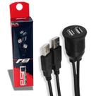 Extensão Veicular Dual USB Duplo 1 Metro JR8DUAL