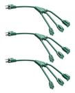 Extensión de Cable DEWENWILS 1 a 3, 16/3 SJTW, Verde