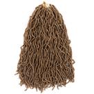 Extensões de cabelo Aayubb Faux Locs Crochet, 16 polegadas, loiro escuro