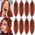Extensões de cabelo Celie Springy Afro Twist Copper Red 18"
