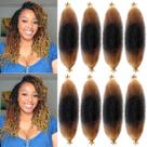 Extensões de cabelo Chicmoi Bob Marley Twist Braiding 30 cm, 8 pacotes