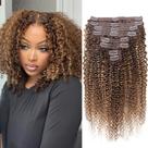 Extensões de cabelo Clip In croocco Balayage 35cm-65cm 120g Extensões de cabelo Clip In croocco Balayage 35cm-65cm 120g