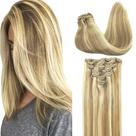 Extensões de cabelo Clip in GOO GOO Human Hair 7 unidades 120g 35cm Extensões de cabelo Clip in GOO GOO Human Hair 7 unidades 120g 35cm