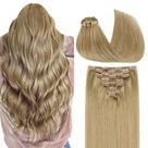 Extensões de cabelo Clip in GOO GOO Real Human Hair 18 polegadas 120g Extensões de cabelo Clip in GOO GOO Real Human Hair 18 polegadas 120g