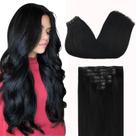 Extensões de cabelo Clip in GOO GOO Real Human Hair 18 polegadas Extensões de cabelo Clip in GOO GOO Real Human Hair 18 polegadas