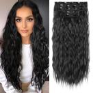 Extensões de cabelo Clip in REECHO HE002 60 cm 240 g de comprimento e onduladas