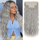 Extensões de cabelo Clip in REECHO Silver Grey 60 cm 240g HE002