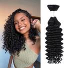 Extensões de cabelo Coolbeeza Human Braiding 14 cm Deep Water Wave