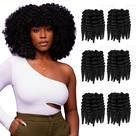 Extensões de cabelo Darling Flexi Rod Curls 6X Crochet 14cm 1B